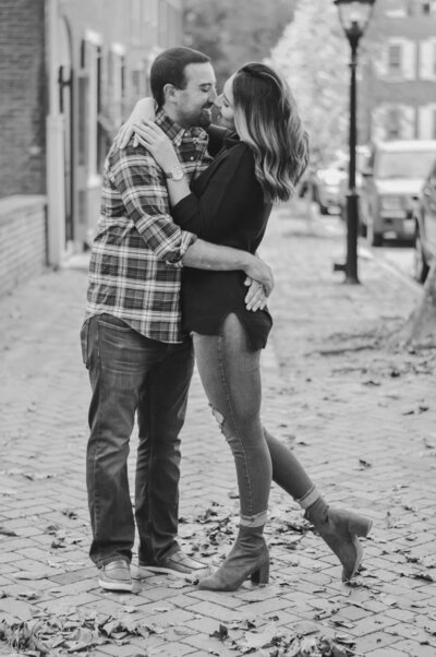 Couple embracing 