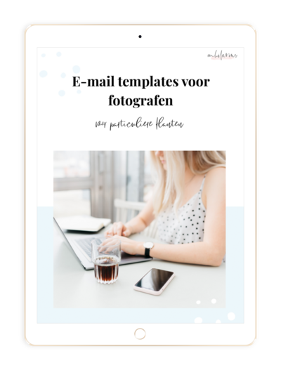 Mock up E-mail templates voor fotografen - MHilarius