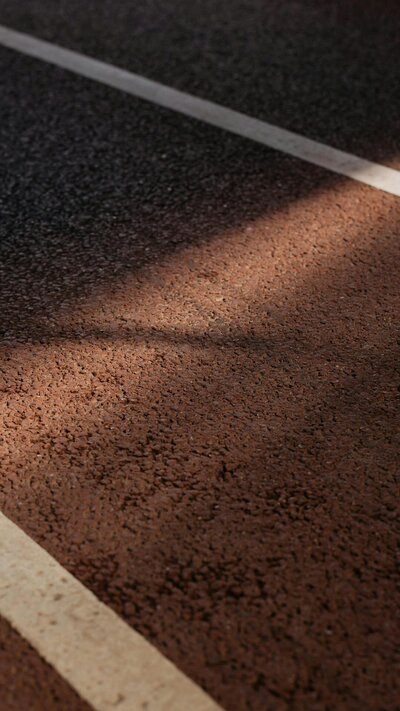 track field close up