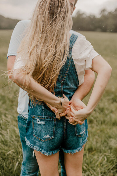 couple holding each other