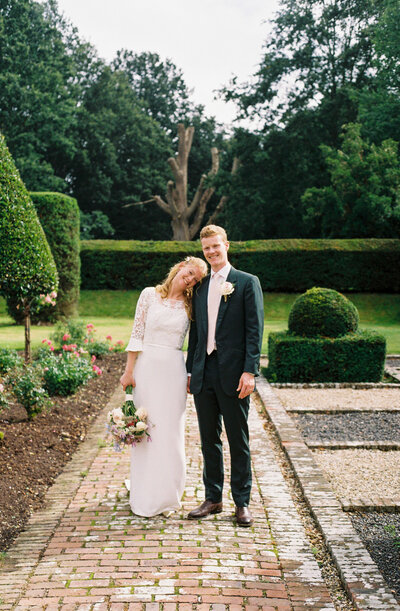 35mm couple portrait at Brickwall House
