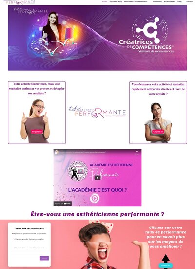 Template site internet Showit