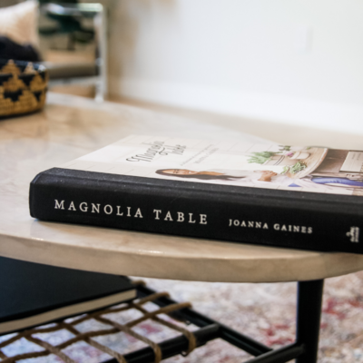 home staging details, book on a table