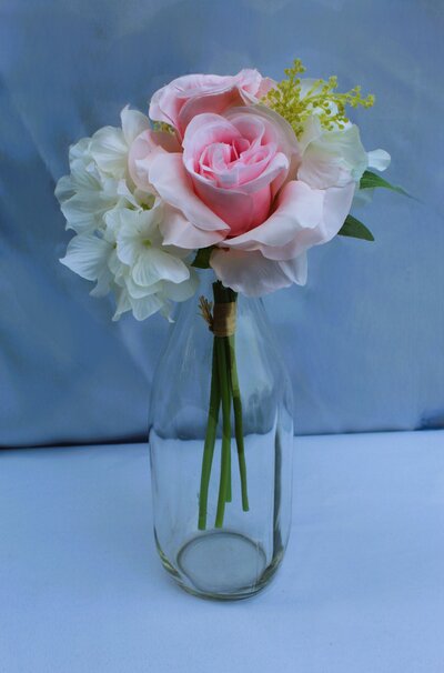 clear glass vase rustic rentals