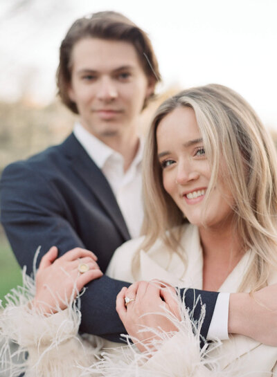 A wedding engagement photo session in Dallas Texas