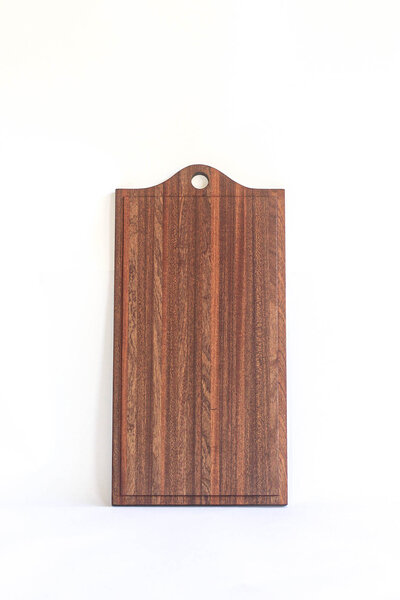 The Billie Board is a large and comfortable cutting or serving board  made sustainably with a non toxic sealer