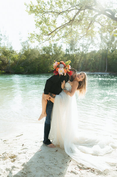 outdoor colorful wedding photos