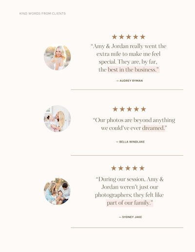 14 Portrait Pricing Guide Multiple Client Quotes