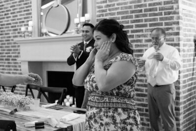 A candid, documentary style , film inspired image of a couple during their wedding in denver, colorado