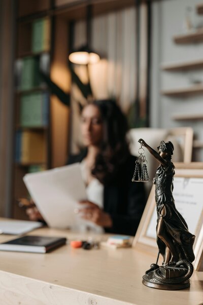 Woman working at desk