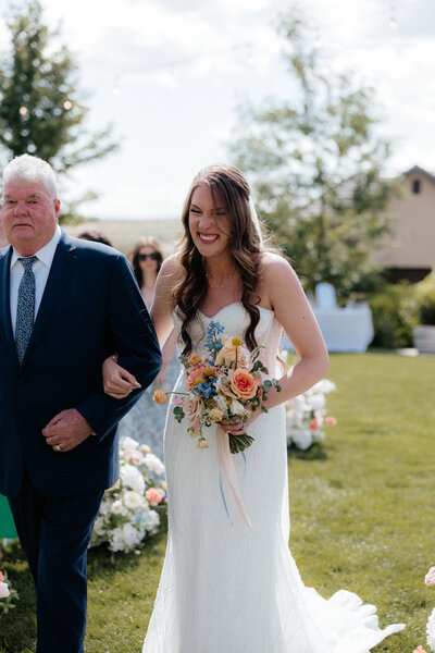 Spring wedding ceremony inspiration.