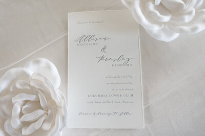 Jane  Osler Creative thermography wedding invitations