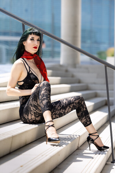 Natural light Boudoir Photographer - Madrose Burlesque