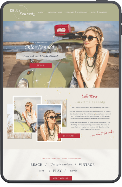 Customize the colors, fonts, and image and make the template our own