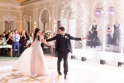 Italian inspired ballroom wedding