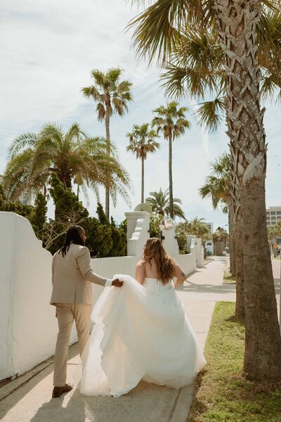 Elopement photos taken in Greece