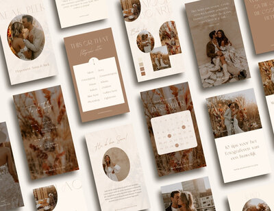 Bohemian Instagram story templates voor fotografen