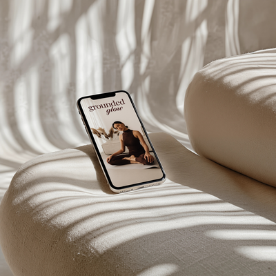 Grounded Glow iphone mockup