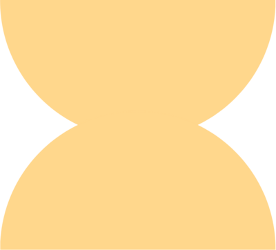 Yellow Half Circle Shapes