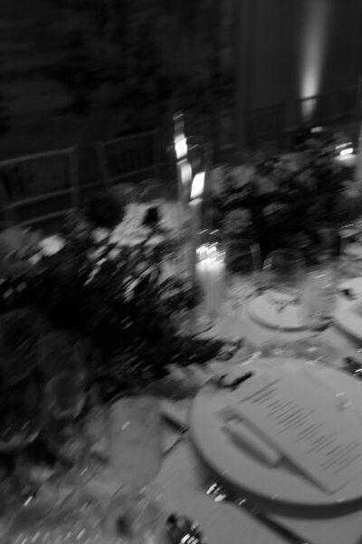 table setting at virginia wedding reception