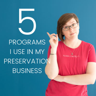 5 Programs I use in my business