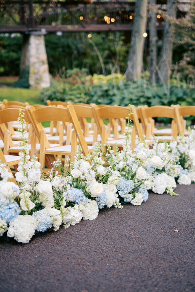 Bride and groom greet guests during cocktail hour at Glen Foerd Estate in Philadelphia, PA