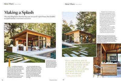 Discover the epitome of luxury with this modern pool house featured in New England Home Magazine. This new construction serves as a guest retreat, complete with an outdoor kitchen and grill area, adjacent to the pool. Enjoy seamless indoor and outdoor living spaces, including a stylish living room and a well-appointed bathroom.