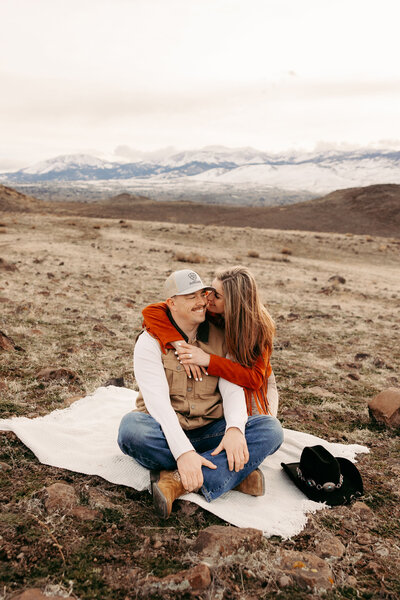western engagement photos
