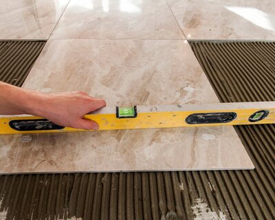 Installing Business Tile Flooring ABQ
