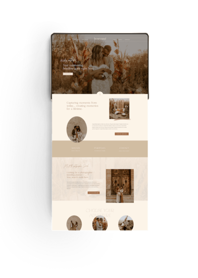 Minimal Showit website template voor interieur ontwerper