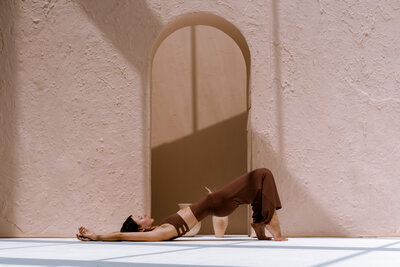 Practicing yoga in nature to enhance health and wellness