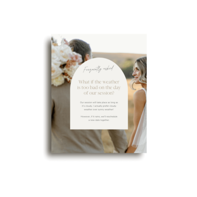 Neutral Instagram post template for photographer