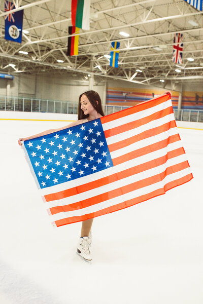 Figure Skating Senior Photo in Action