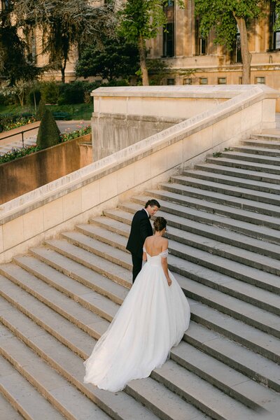 a bride and a groom
