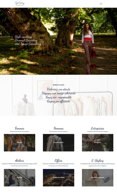Template site internet Showit