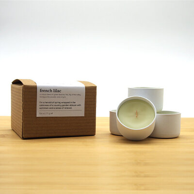French Lilac Tealight Candle Set