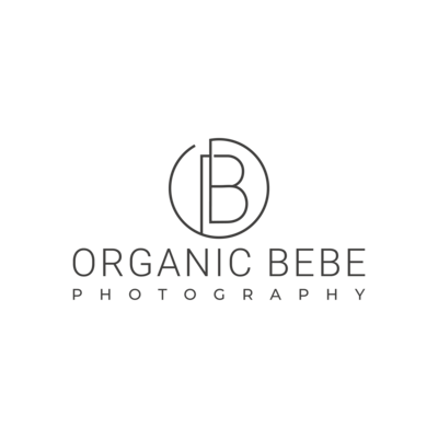 logo for denver maternity and newborn photography | organic bebe photography