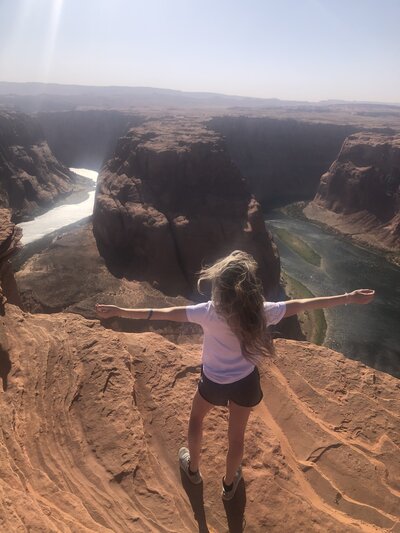 Photo at Horseshoe Bend in Arizona