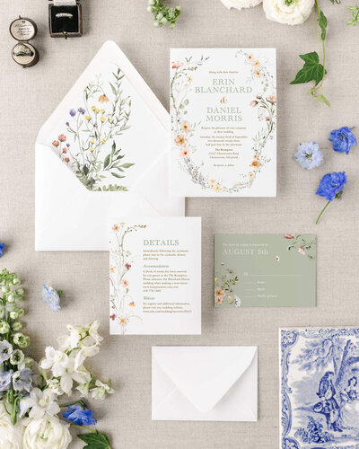 semi-custom classic wedding invitations and stationery