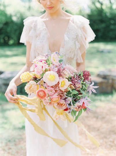 Bride bouquet in Provence France
