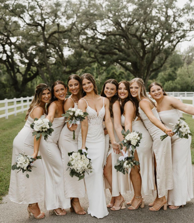 A behind-the-scenes shot of a Houston makeup artist work, creating a long-lasting, elegant bridal look for a Houston wedding at a top venue.