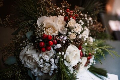 Portfolio Page with image of Bridal Bouquet