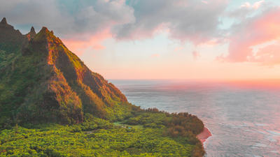 A mountain in Hawaii