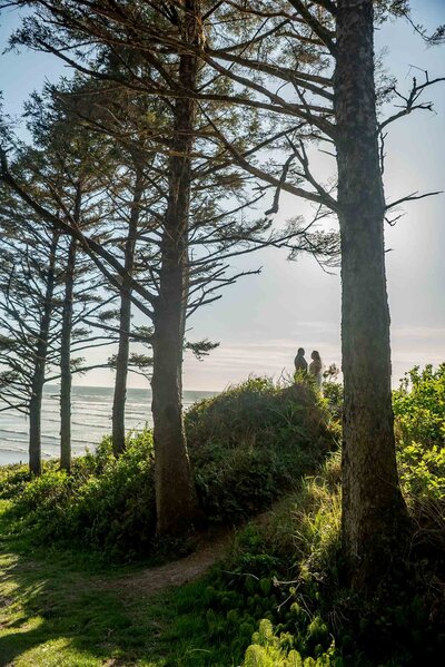 Hug point beach oregon coast elopement