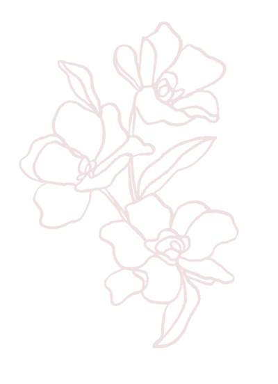 pink floral arrangement illustration