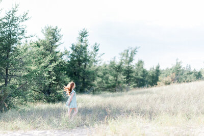 family vacation photos in northern michigsn