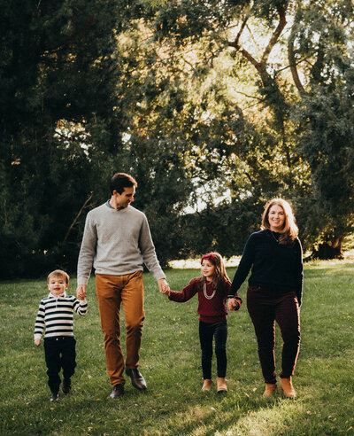 family photography session at longwood gardens