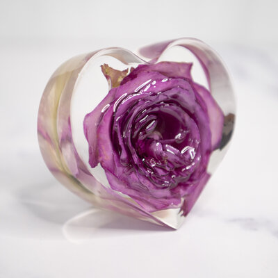 paperweight purple rose