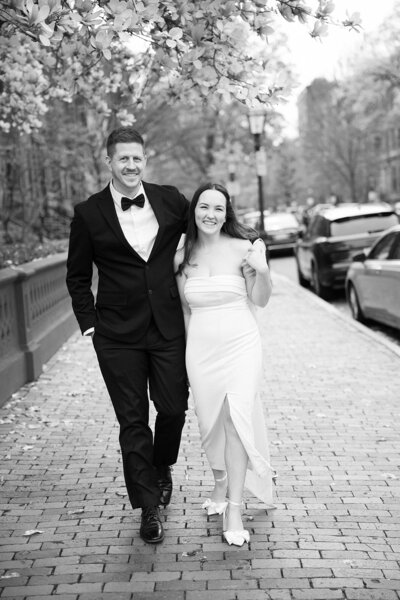 film photo of bride and groom exchanging vows at classy luxury wedding ceremony at Crane Estate in Ipswich, Massachusetts
