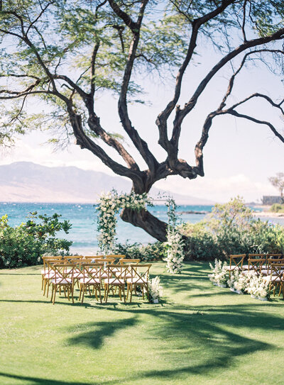 Black and white city wedding